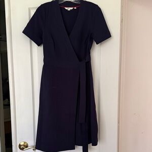 Boden Dark Blue Wrap Dress